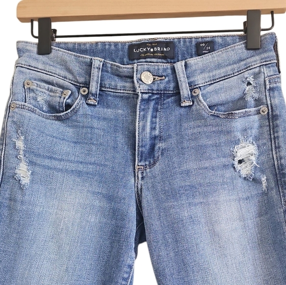 LUCKY BRAND SWEET STRAIGHT DISTRESSED JEANS - Picture 4 of 9